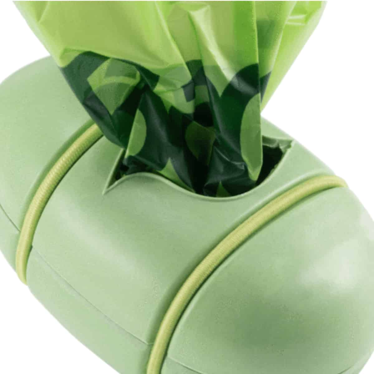 Beco Pocket Poop Bag Dispenser - Green, with bags