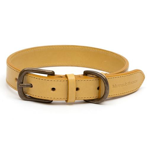 Mutts & Hounds Mustard Full Leather Collar