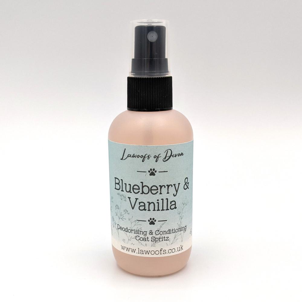 Deodorising & Conditioning Coat Spritz - Blueberry & Vanilla -  Lawoofs of Devon
