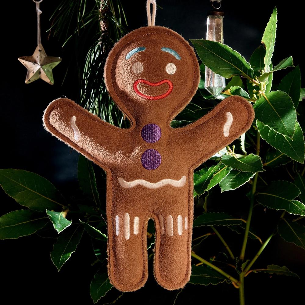 Jean Genie the Gingerbread Person on a Christmas Tree