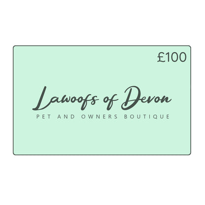 Lawoofs of Devon Gift Card - £100