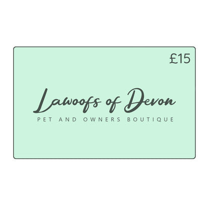 Lawoofs of Devon Gift Card - £15