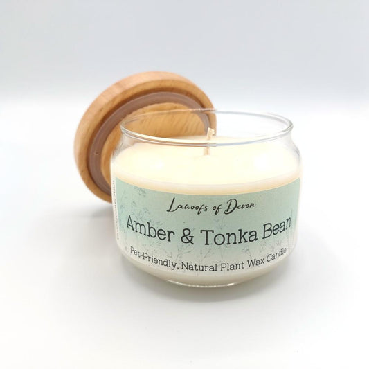 Amber & Tonka Bean - Natural Plant Wax Candle