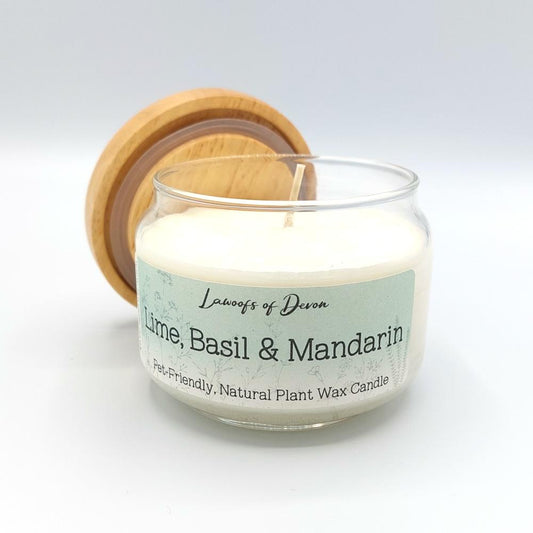 Lime, Basil & Mandarin - Natural Plant Wax Candle